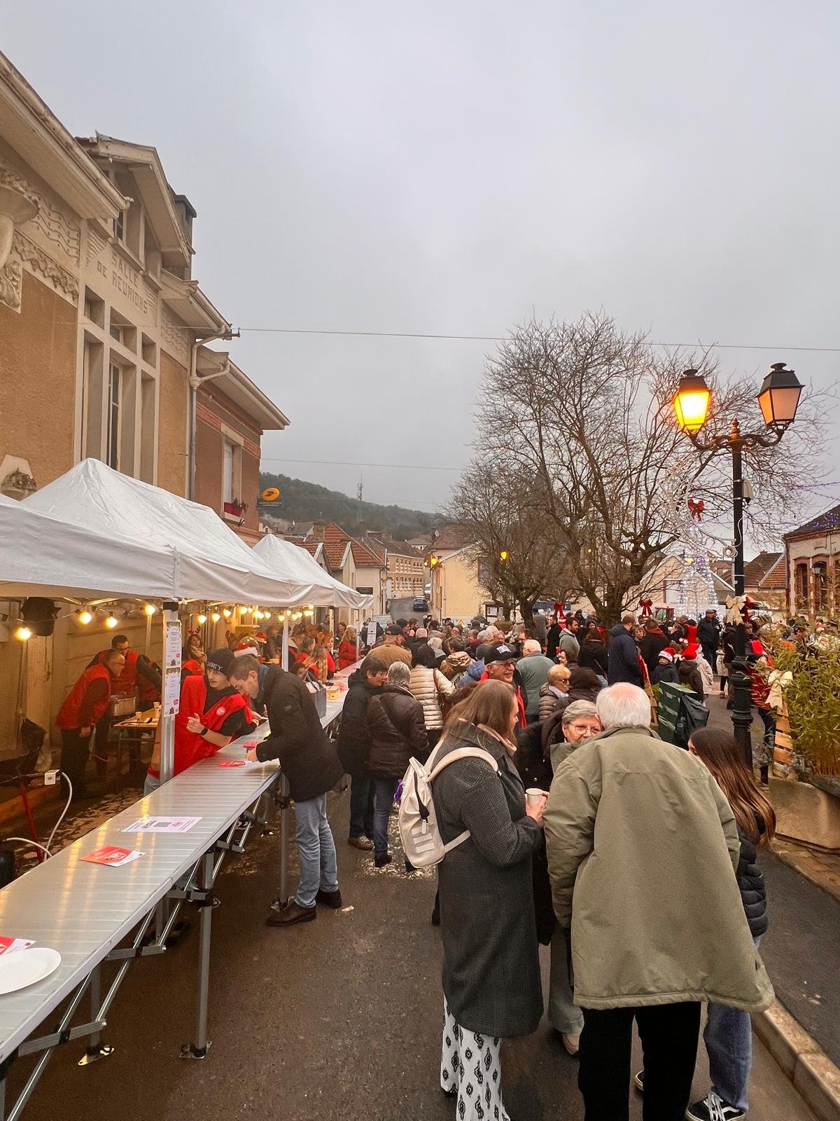 Ambiance de Noël à Trépail, photographie fournie par le club